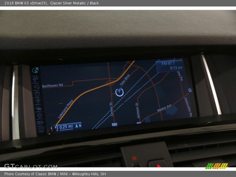 Glacier Silver Metallic / Black 2016 BMW X3 xDrive35i