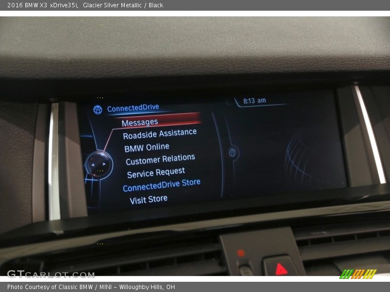 Glacier Silver Metallic / Black 2016 BMW X3 xDrive35i