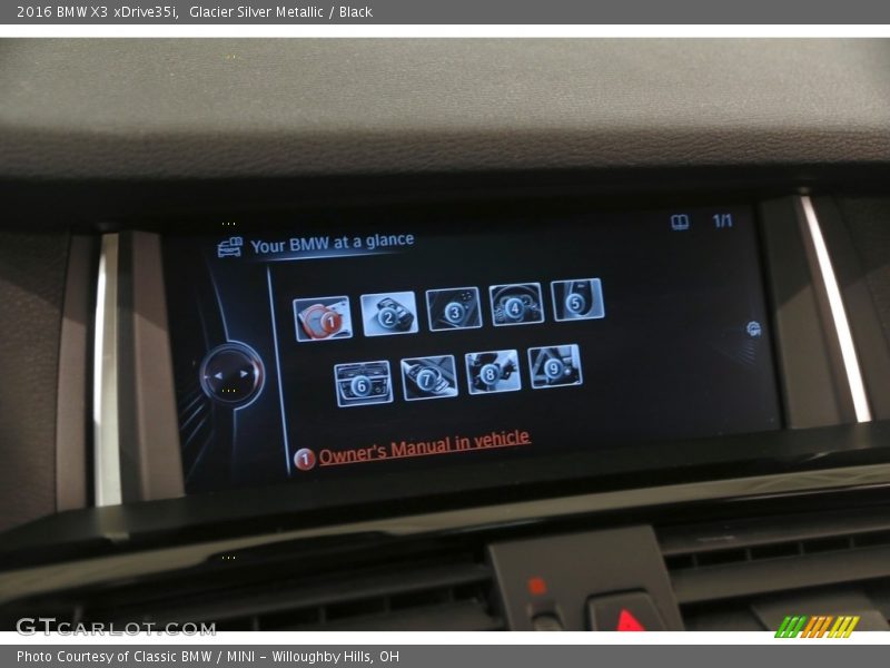 Glacier Silver Metallic / Black 2016 BMW X3 xDrive35i