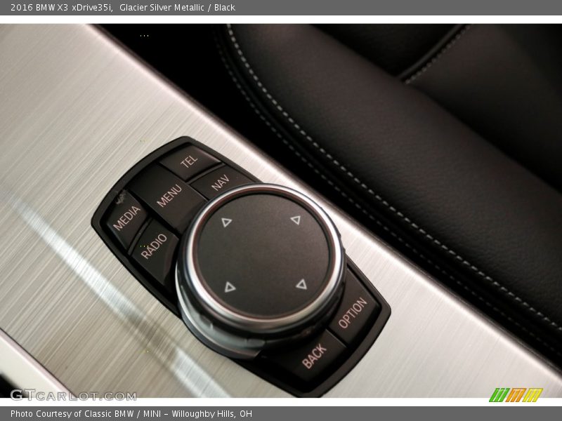 Glacier Silver Metallic / Black 2016 BMW X3 xDrive35i