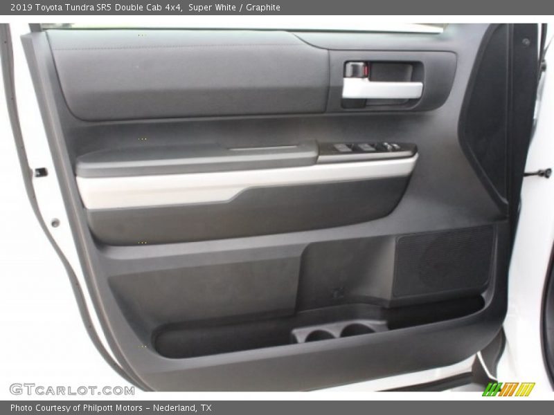 Super White / Graphite 2019 Toyota Tundra SR5 Double Cab 4x4