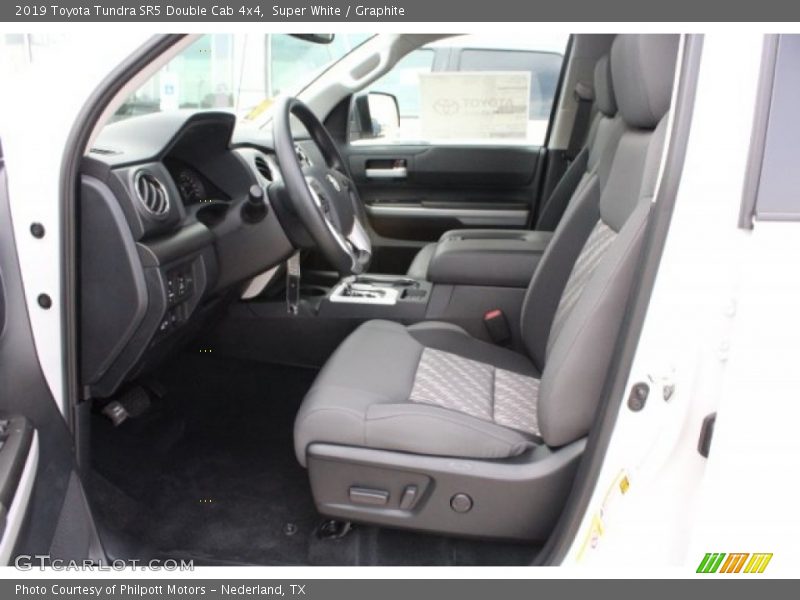 Super White / Graphite 2019 Toyota Tundra SR5 Double Cab 4x4
