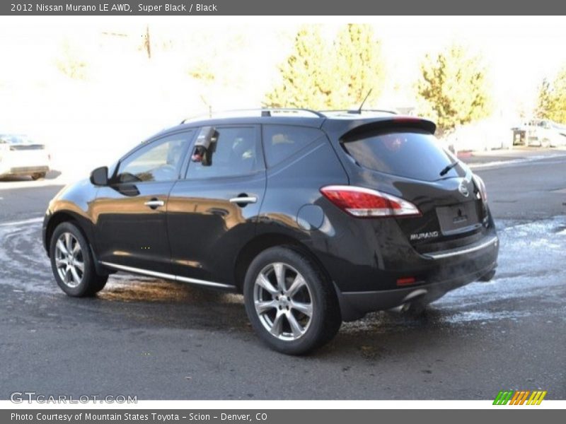 Super Black / Black 2012 Nissan Murano LE AWD