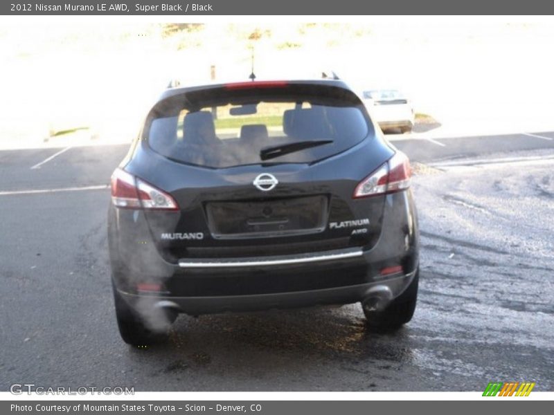 Super Black / Black 2012 Nissan Murano LE AWD