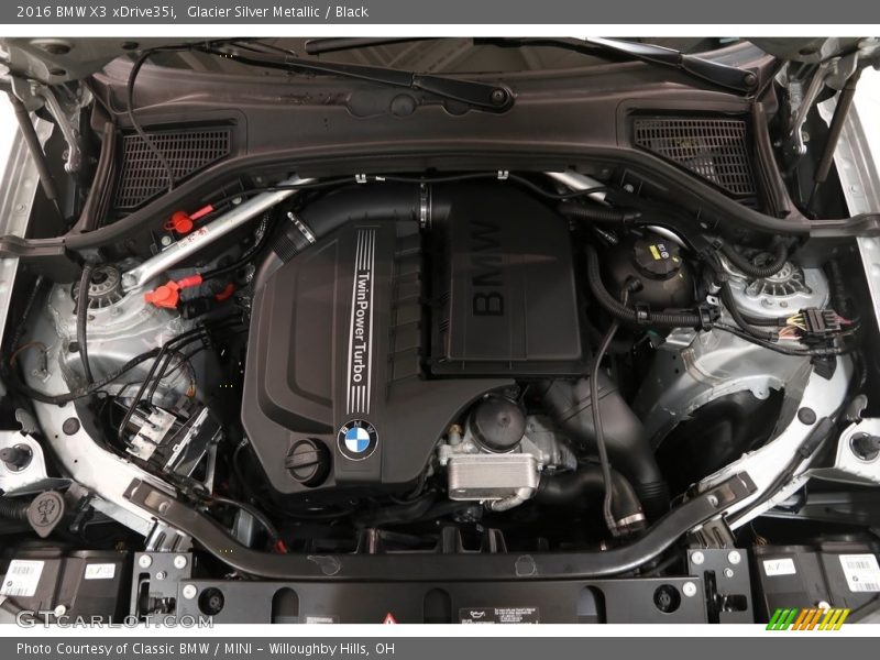 Glacier Silver Metallic / Black 2016 BMW X3 xDrive35i