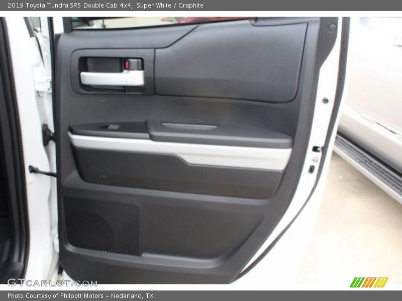 Super White / Graphite 2019 Toyota Tundra SR5 Double Cab 4x4