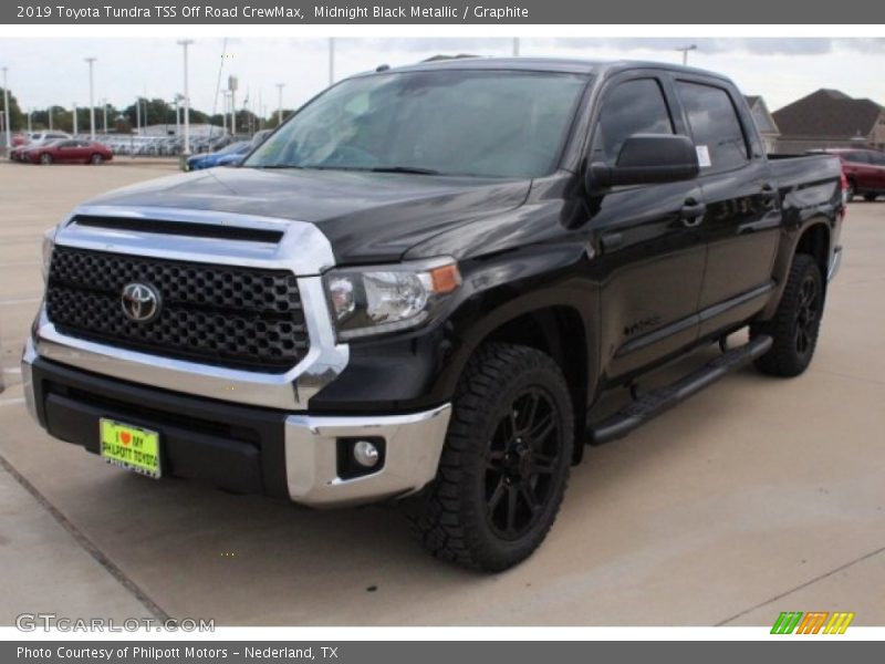Midnight Black Metallic / Graphite 2019 Toyota Tundra TSS Off Road CrewMax
