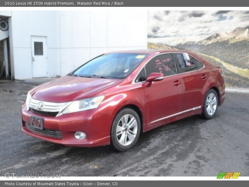 Matador Red Mica / Black 2010 Lexus HS 250h Hybrid Premium