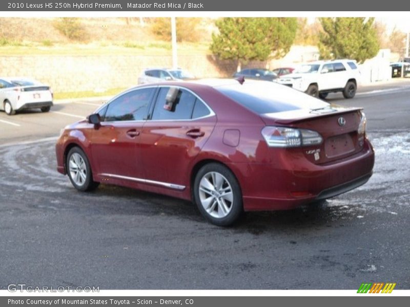 Matador Red Mica / Black 2010 Lexus HS 250h Hybrid Premium