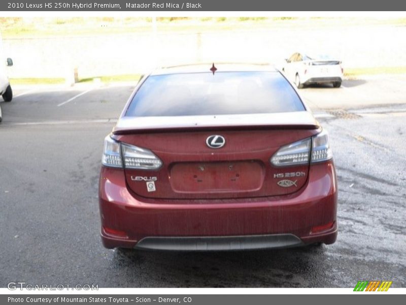 Matador Red Mica / Black 2010 Lexus HS 250h Hybrid Premium