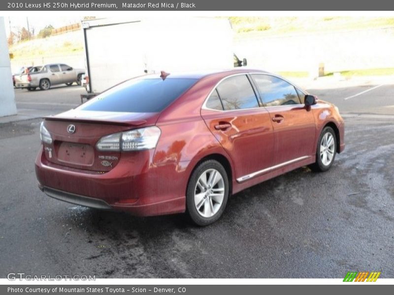Matador Red Mica / Black 2010 Lexus HS 250h Hybrid Premium