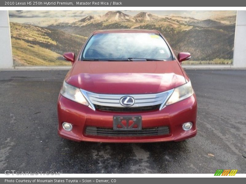 Matador Red Mica / Black 2010 Lexus HS 250h Hybrid Premium