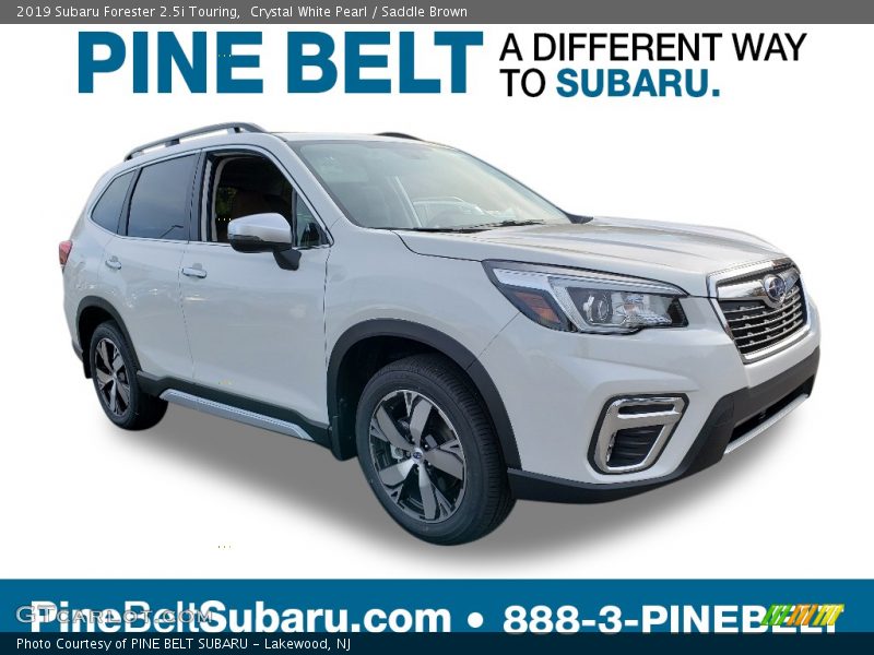 Crystal White Pearl / Saddle Brown 2019 Subaru Forester 2.5i Touring