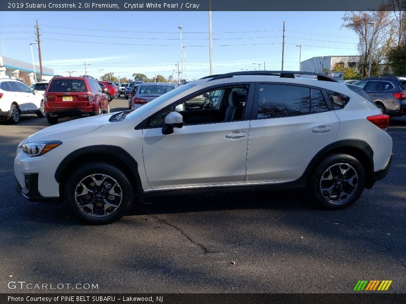 Crystal White Pearl / Gray 2019 Subaru Crosstrek 2.0i Premium
