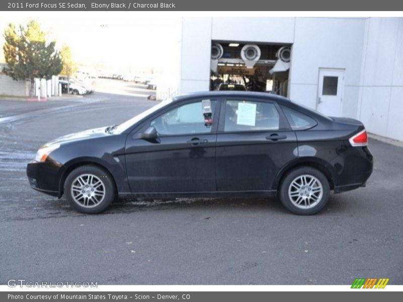 Ebony Black / Charcoal Black 2011 Ford Focus SE Sedan