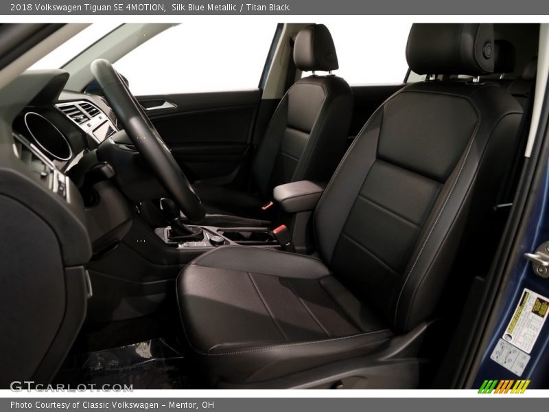 Silk Blue Metallic / Titan Black 2018 Volkswagen Tiguan SE 4MOTION