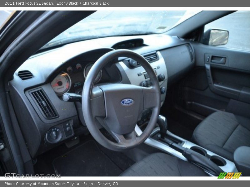 Ebony Black / Charcoal Black 2011 Ford Focus SE Sedan