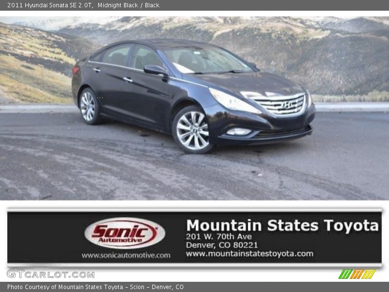 Midnight Black / Black 2011 Hyundai Sonata SE 2.0T