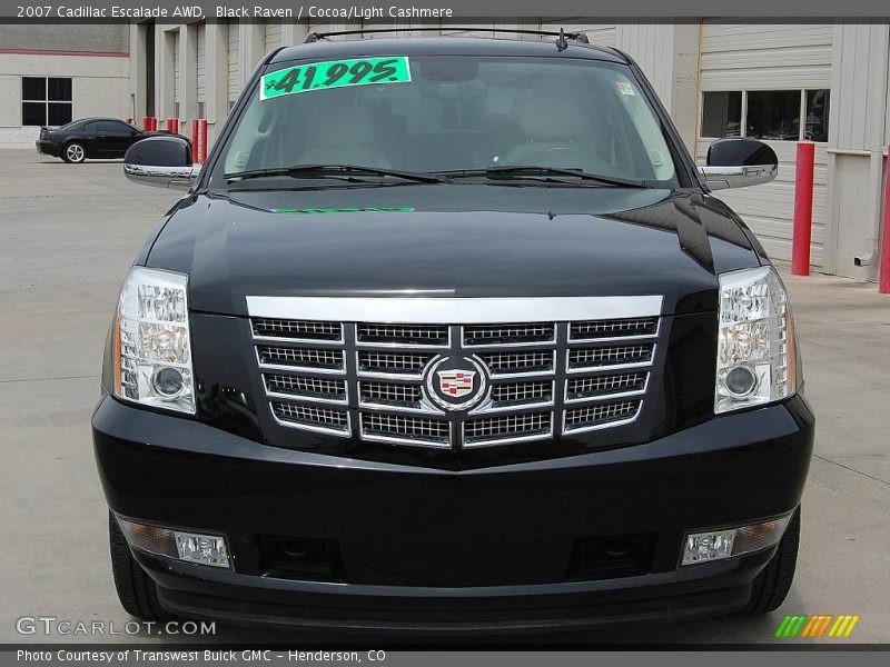 Black Raven / Cocoa/Light Cashmere 2007 Cadillac Escalade AWD