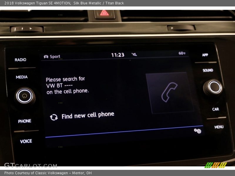 Silk Blue Metallic / Titan Black 2018 Volkswagen Tiguan SE 4MOTION