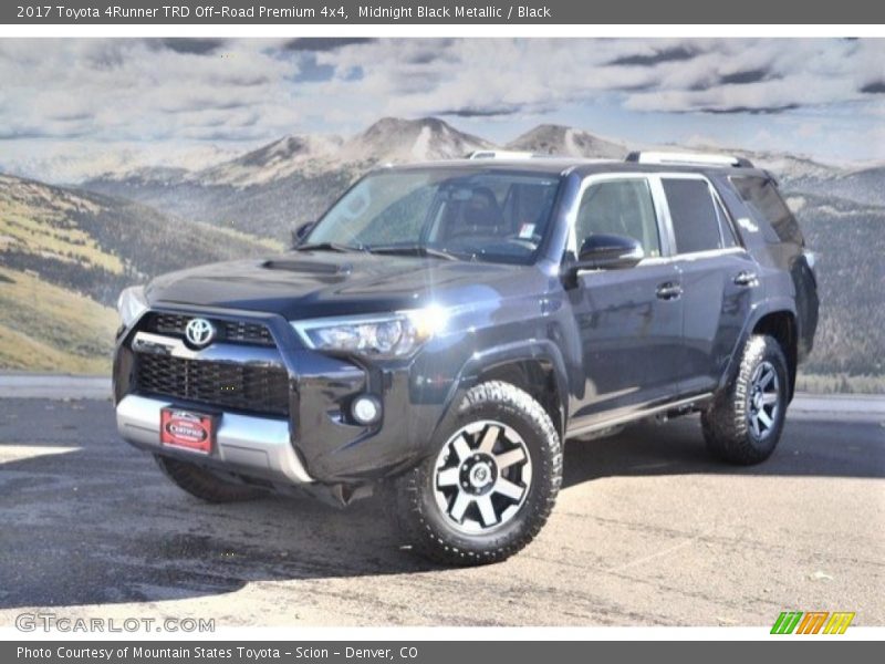 Midnight Black Metallic / Black 2017 Toyota 4Runner TRD Off-Road Premium 4x4