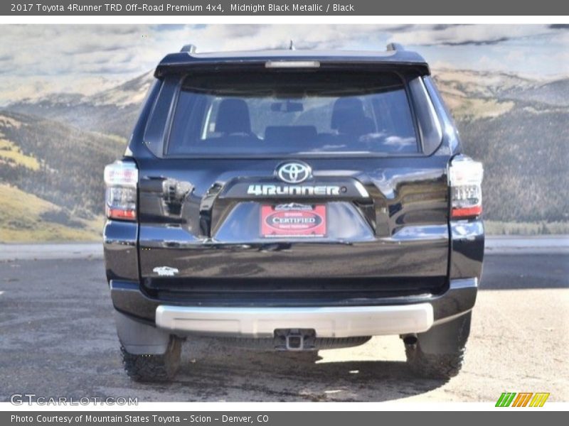 Midnight Black Metallic / Black 2017 Toyota 4Runner TRD Off-Road Premium 4x4