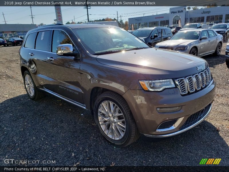 Walnut Brown Metallic / Dark Sienna Brown/Black 2018 Jeep Grand Cherokee Summit 4x4
