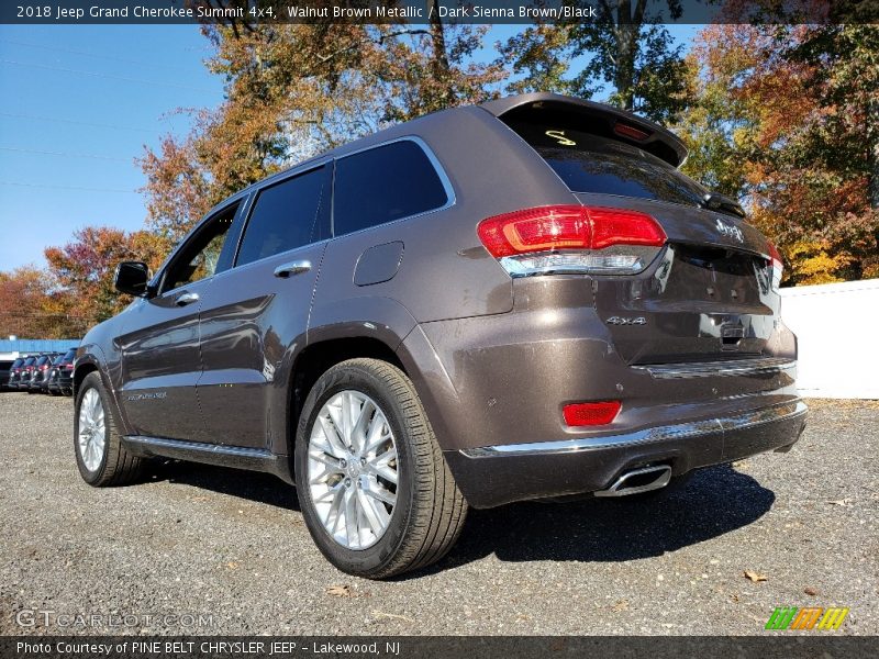 Walnut Brown Metallic / Dark Sienna Brown/Black 2018 Jeep Grand Cherokee Summit 4x4