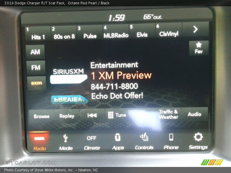 Octane Red Pearl / Black 2019 Dodge Charger R/T Scat Pack