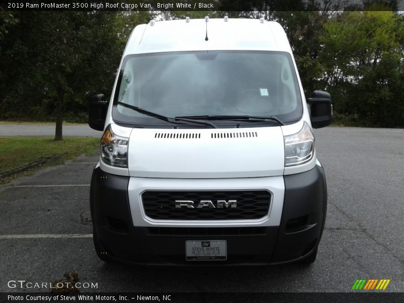 Bright White / Black 2019 Ram ProMaster 3500 High Roof Cargo Van