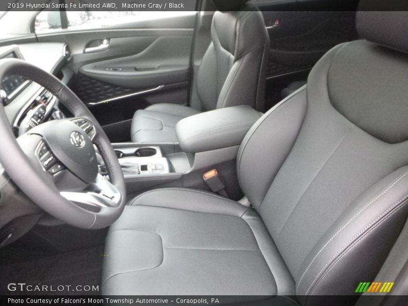 Machine Gray / Black 2019 Hyundai Santa Fe Limited AWD