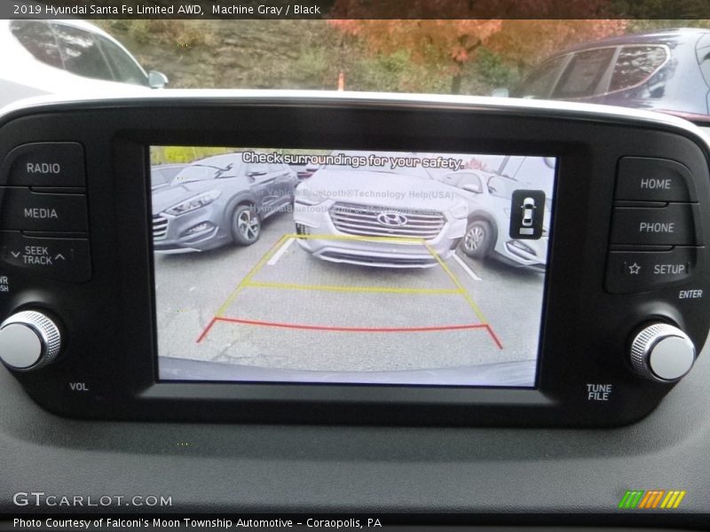 Machine Gray / Black 2019 Hyundai Santa Fe Limited AWD