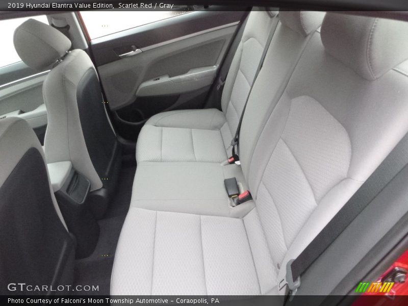 Rear Seat of 2019 Elantra Value Edition