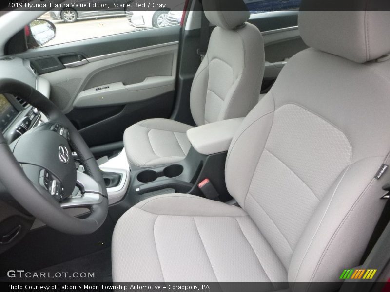 Front Seat of 2019 Elantra Value Edition