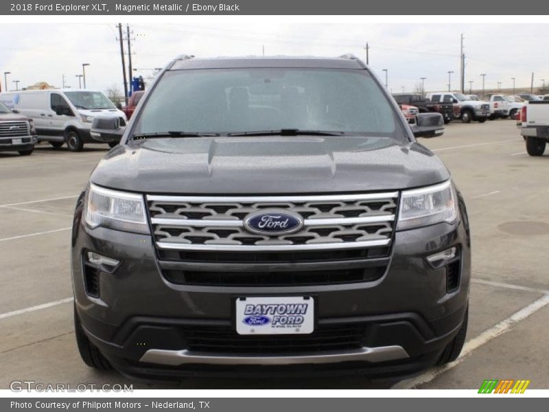 Magnetic Metallic / Ebony Black 2018 Ford Explorer XLT
