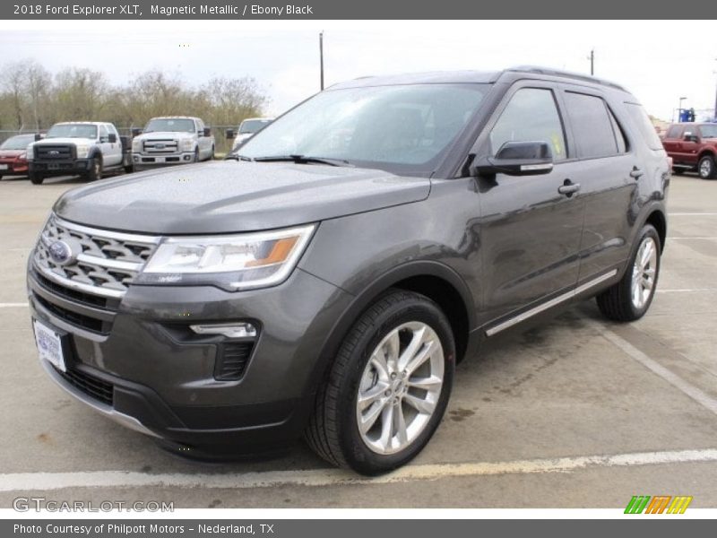 Magnetic Metallic / Ebony Black 2018 Ford Explorer XLT