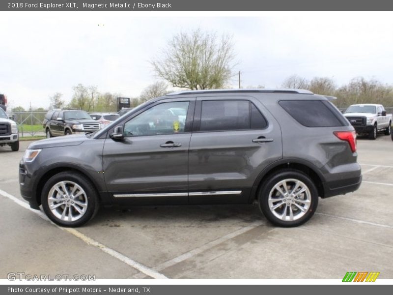 Magnetic Metallic / Ebony Black 2018 Ford Explorer XLT