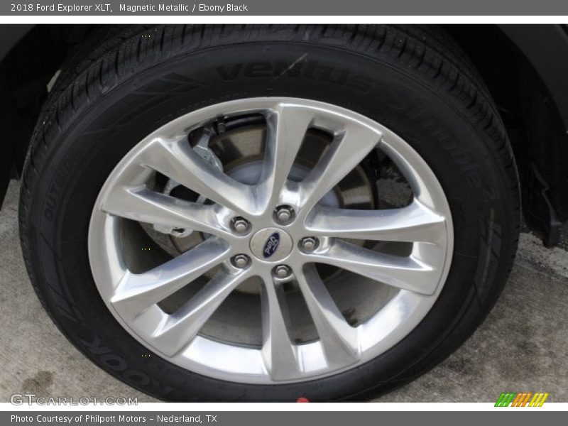 Magnetic Metallic / Ebony Black 2018 Ford Explorer XLT