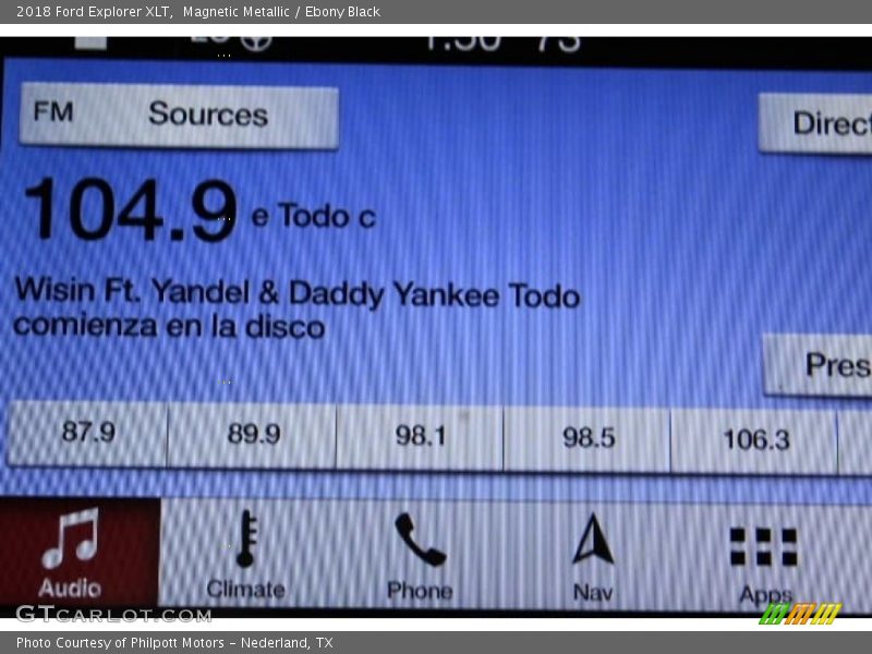 Magnetic Metallic / Ebony Black 2018 Ford Explorer XLT