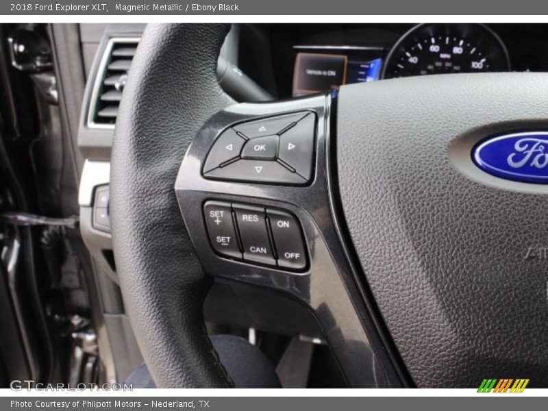 Magnetic Metallic / Ebony Black 2018 Ford Explorer XLT