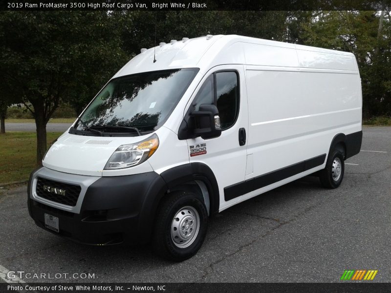 Bright White / Black 2019 Ram ProMaster 3500 High Roof Cargo Van