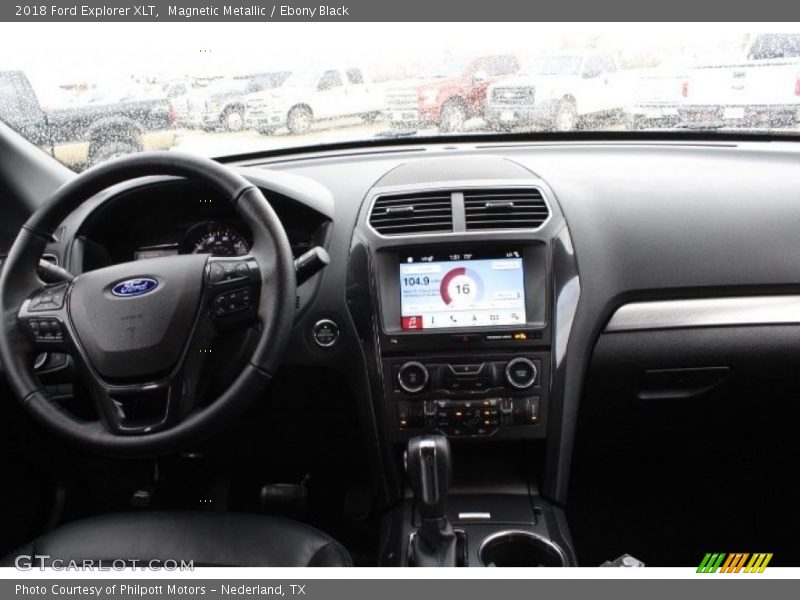 Magnetic Metallic / Ebony Black 2018 Ford Explorer XLT