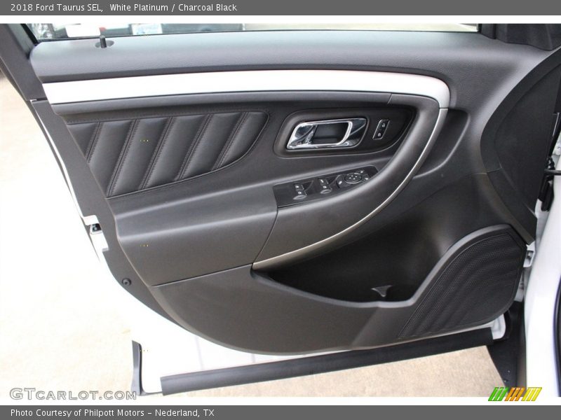 White Platinum / Charcoal Black 2018 Ford Taurus SEL