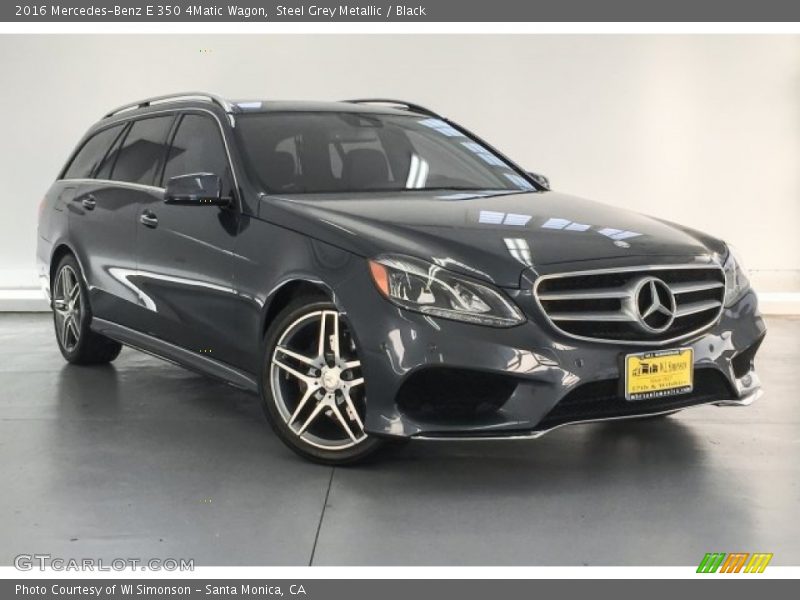 Steel Grey Metallic / Black 2016 Mercedes-Benz E 350 4Matic Wagon