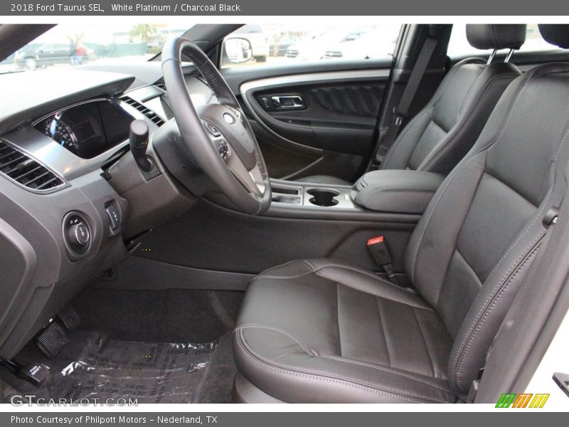 White Platinum / Charcoal Black 2018 Ford Taurus SEL