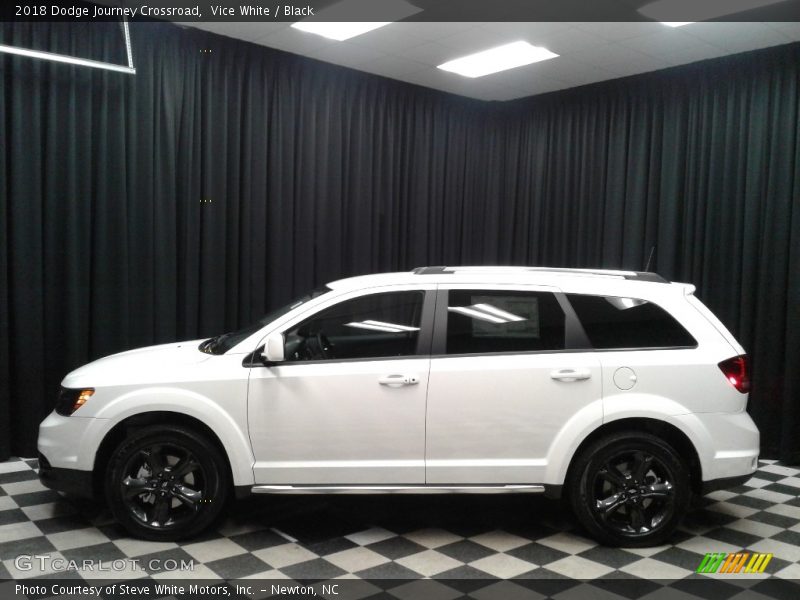 Vice White / Black 2018 Dodge Journey Crossroad