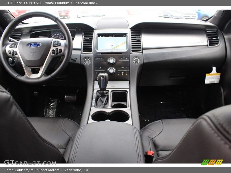 White Platinum / Charcoal Black 2018 Ford Taurus SEL