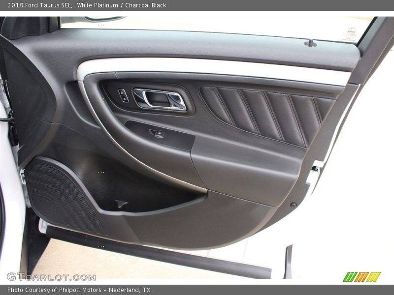 White Platinum / Charcoal Black 2018 Ford Taurus SEL
