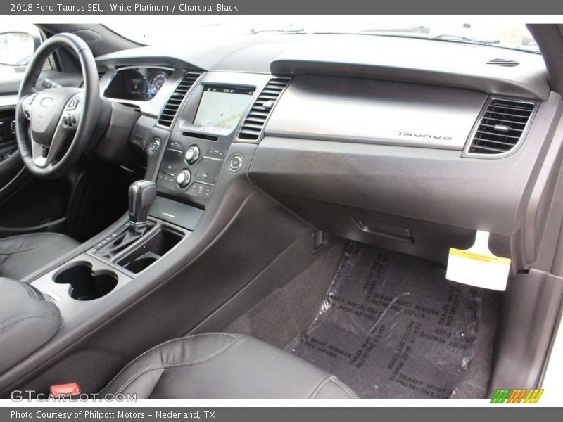White Platinum / Charcoal Black 2018 Ford Taurus SEL