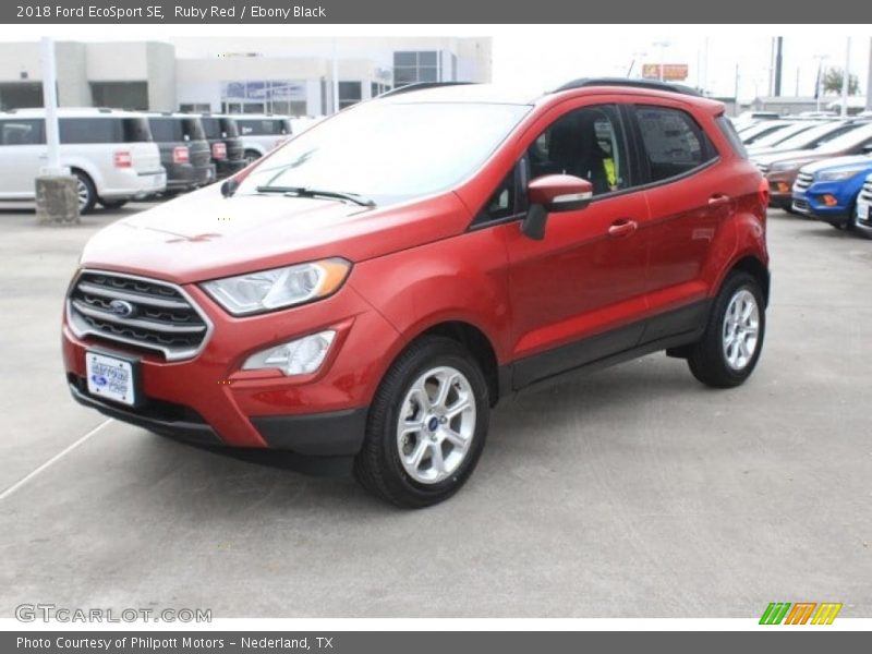 Ruby Red / Ebony Black 2018 Ford EcoSport SE